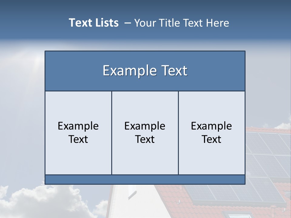 Pitched Building Clouds PowerPoint Template