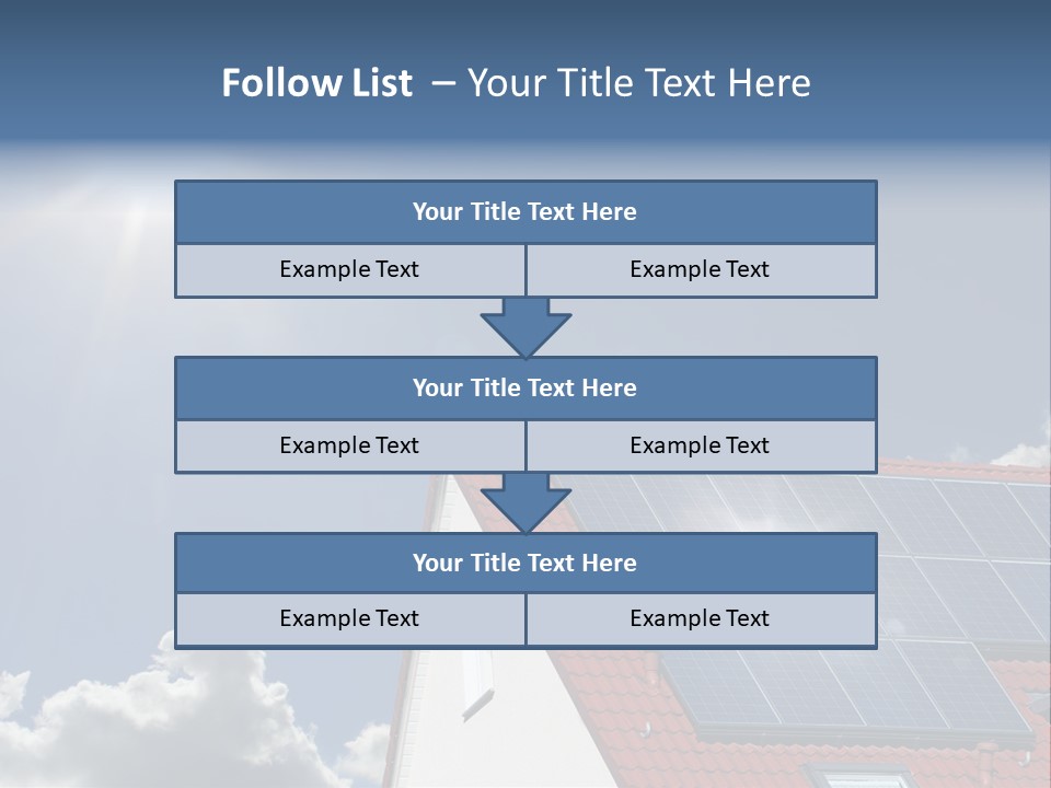 Pitched Building Clouds PowerPoint Template