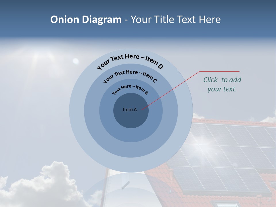 Pitched Building Clouds PowerPoint Template
