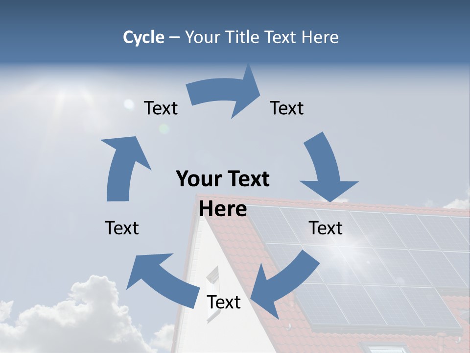 Pitched Building Clouds PowerPoint Template