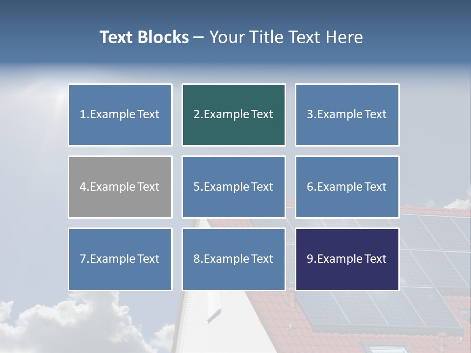 Pitched Building Clouds PowerPoint Template