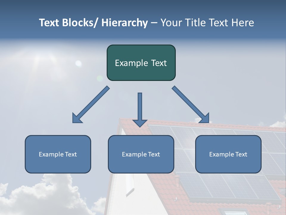 Pitched Building Clouds PowerPoint Template