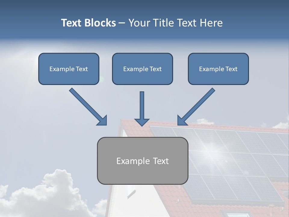 Pitched Building Clouds PowerPoint Template