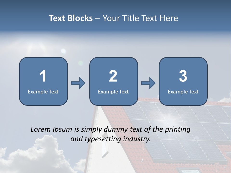 Pitched Building Clouds PowerPoint Template