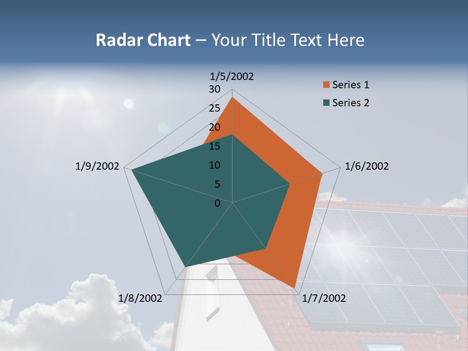 Pitched Building Clouds PowerPoint Template