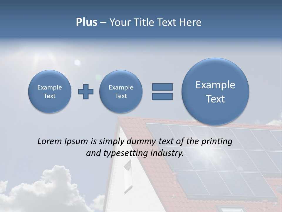Pitched Building Clouds PowerPoint Template
