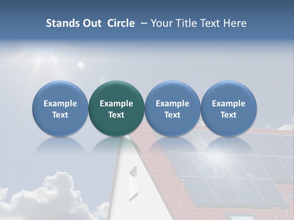 Pitched Building Clouds PowerPoint Template