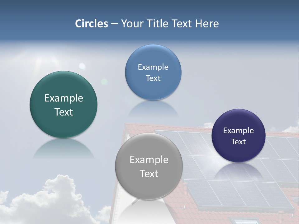 Pitched Building Clouds PowerPoint Template