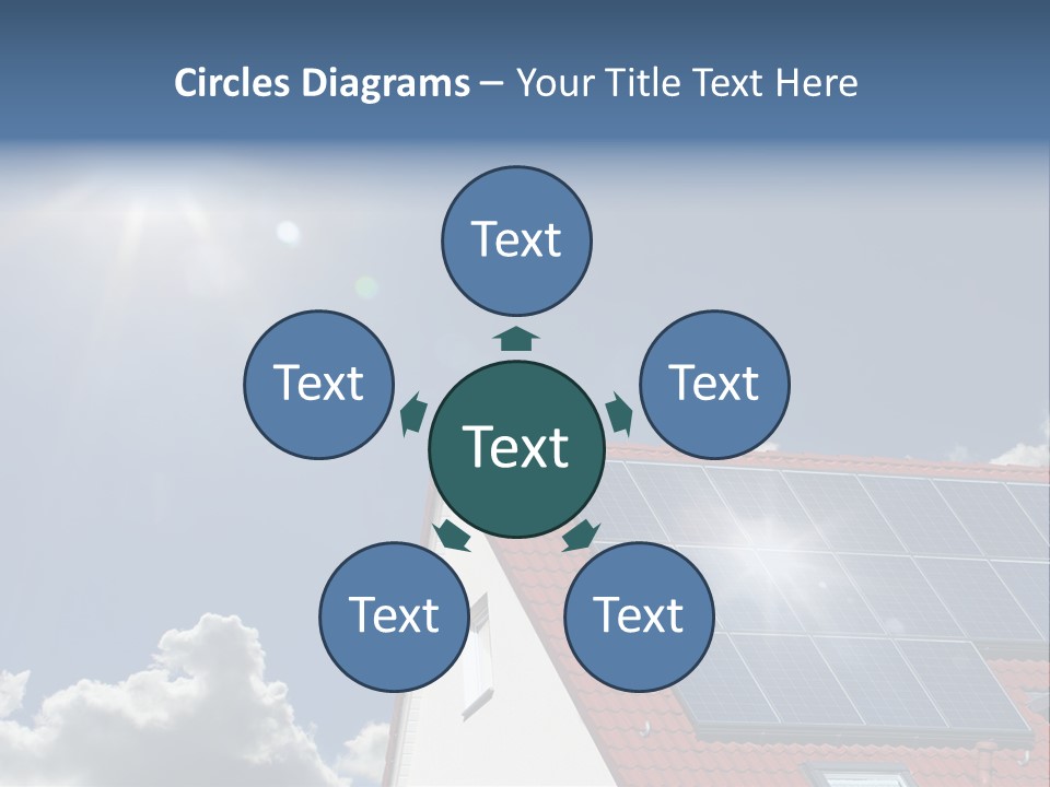 Pitched Building Clouds PowerPoint Template