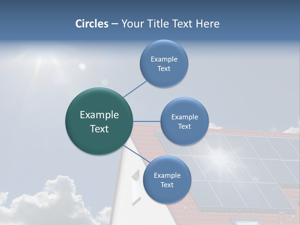 Pitched Building Clouds PowerPoint Template