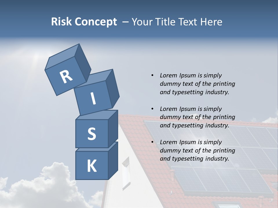 Pitched Building Clouds PowerPoint Template