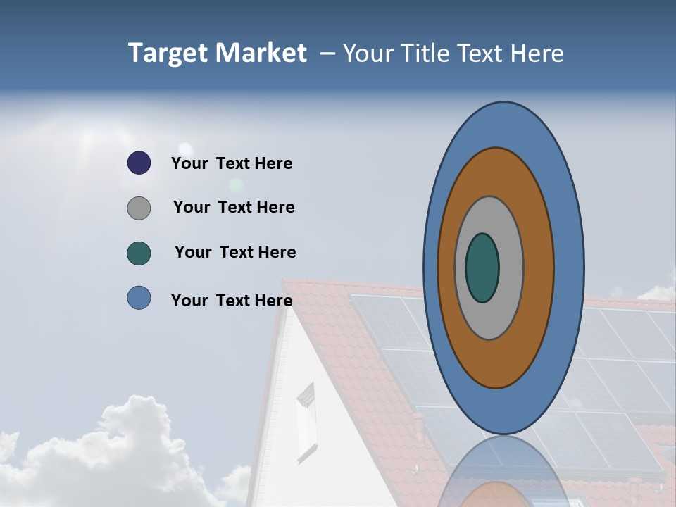 Pitched Building Clouds PowerPoint Template