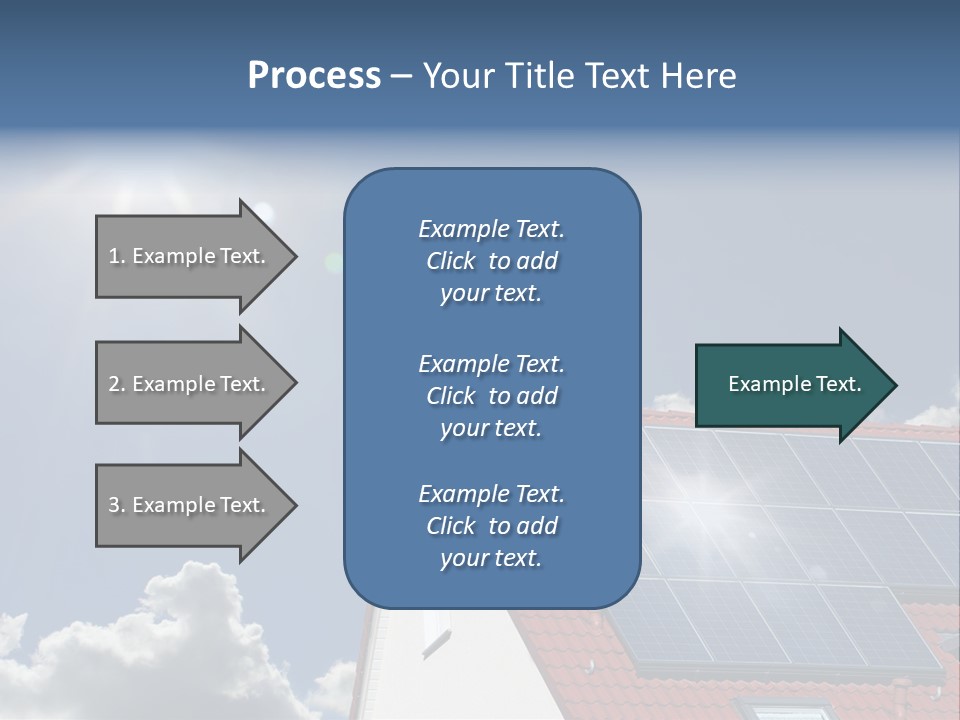 Pitched Building Clouds PowerPoint Template
