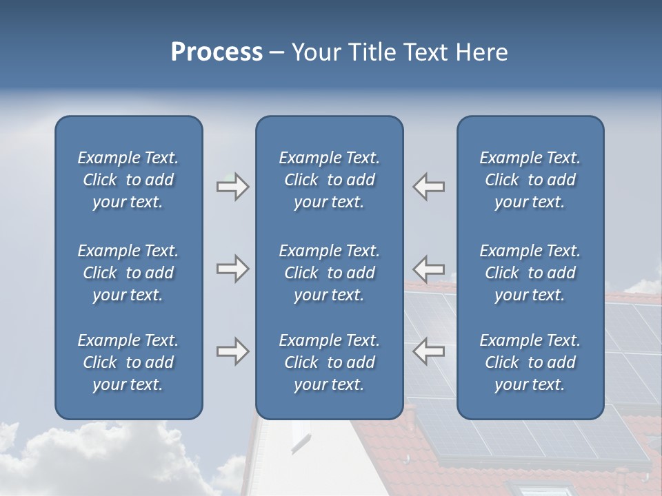 Pitched Building Clouds PowerPoint Template