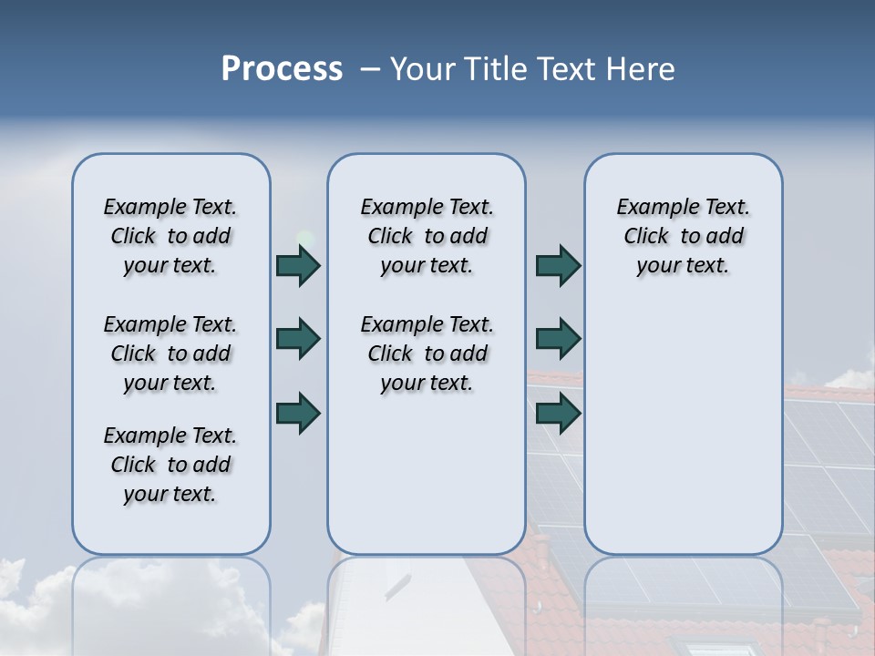 Pitched Building Clouds PowerPoint Template