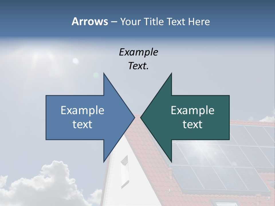 Pitched Building Clouds PowerPoint Template