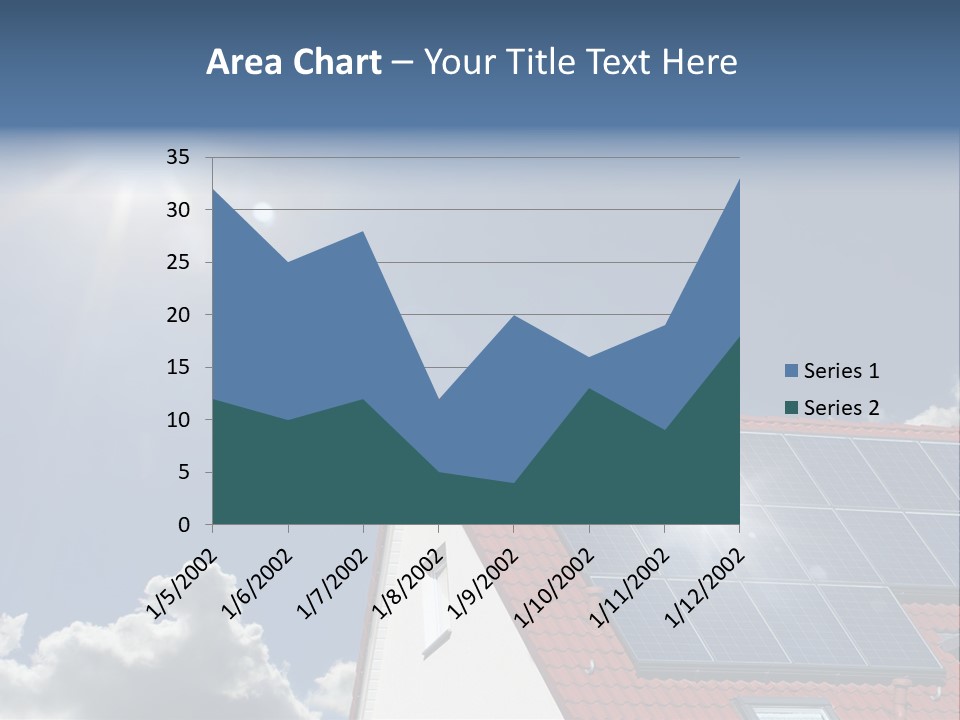 Pitched Building Clouds PowerPoint Template
