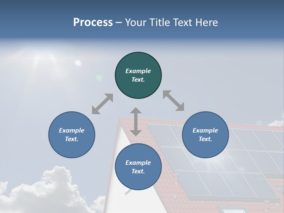 Pitched Building Clouds PowerPoint Template
