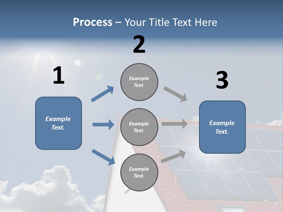 Pitched Building Clouds PowerPoint Template