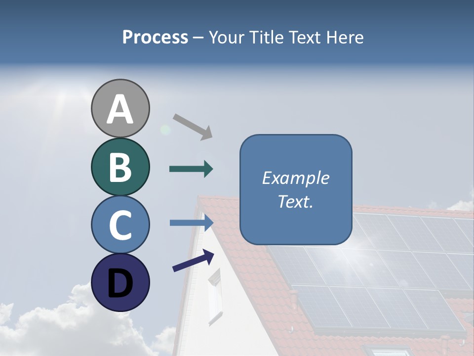 Pitched Building Clouds PowerPoint Template