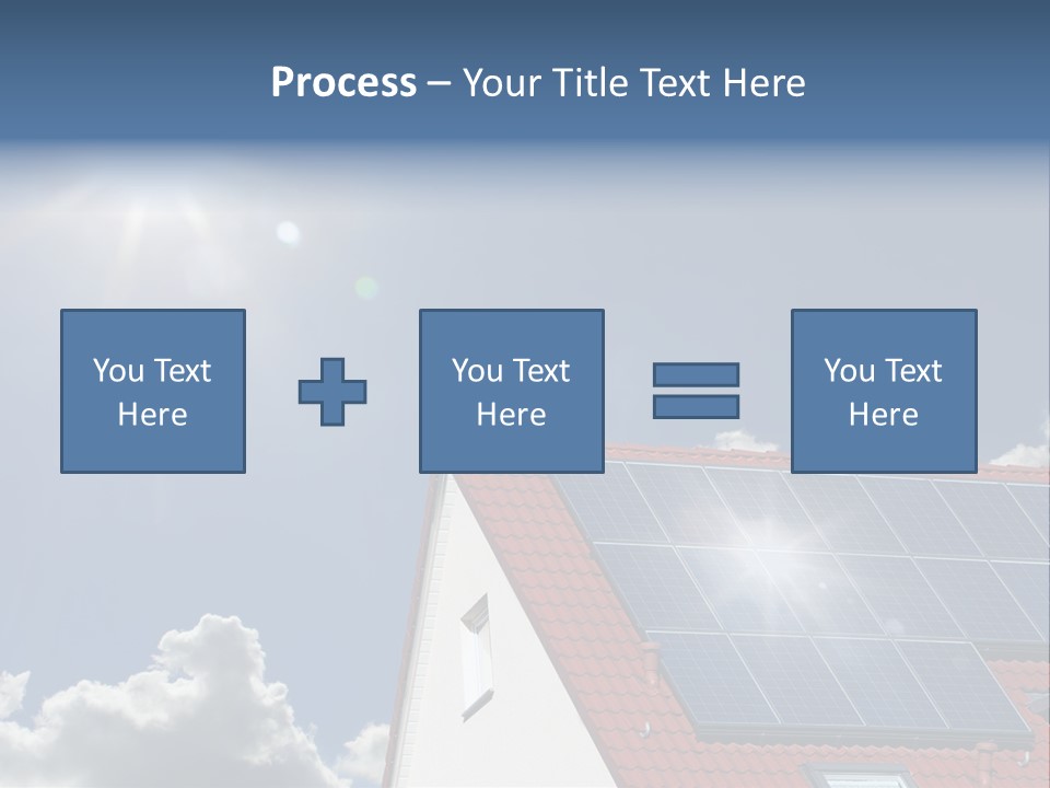 Pitched Building Clouds PowerPoint Template