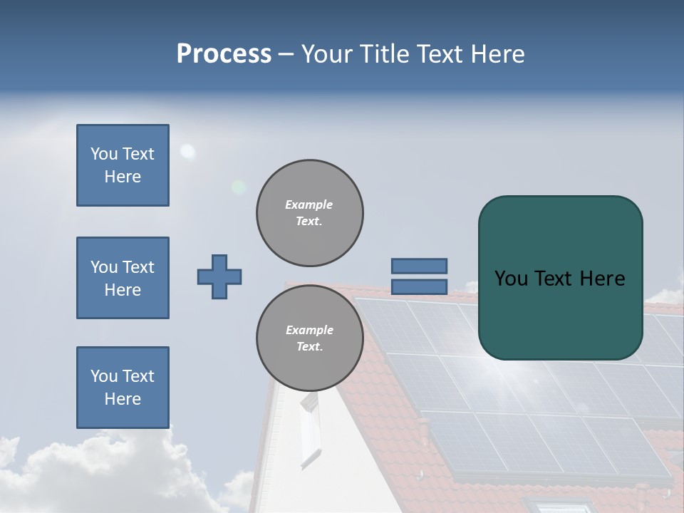 Pitched Building Clouds PowerPoint Template