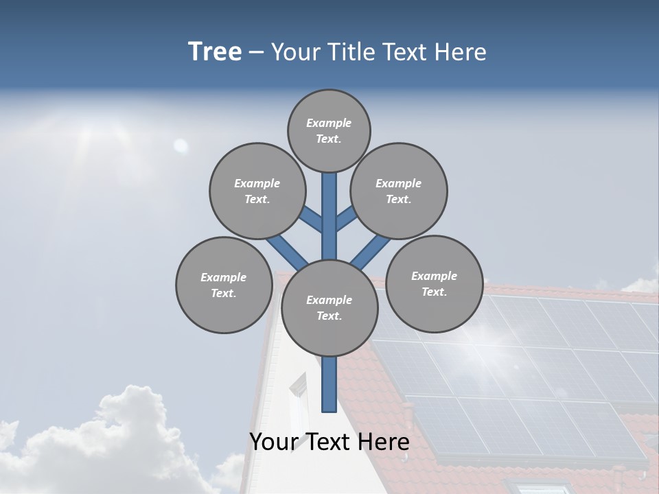 Pitched Building Clouds PowerPoint Template