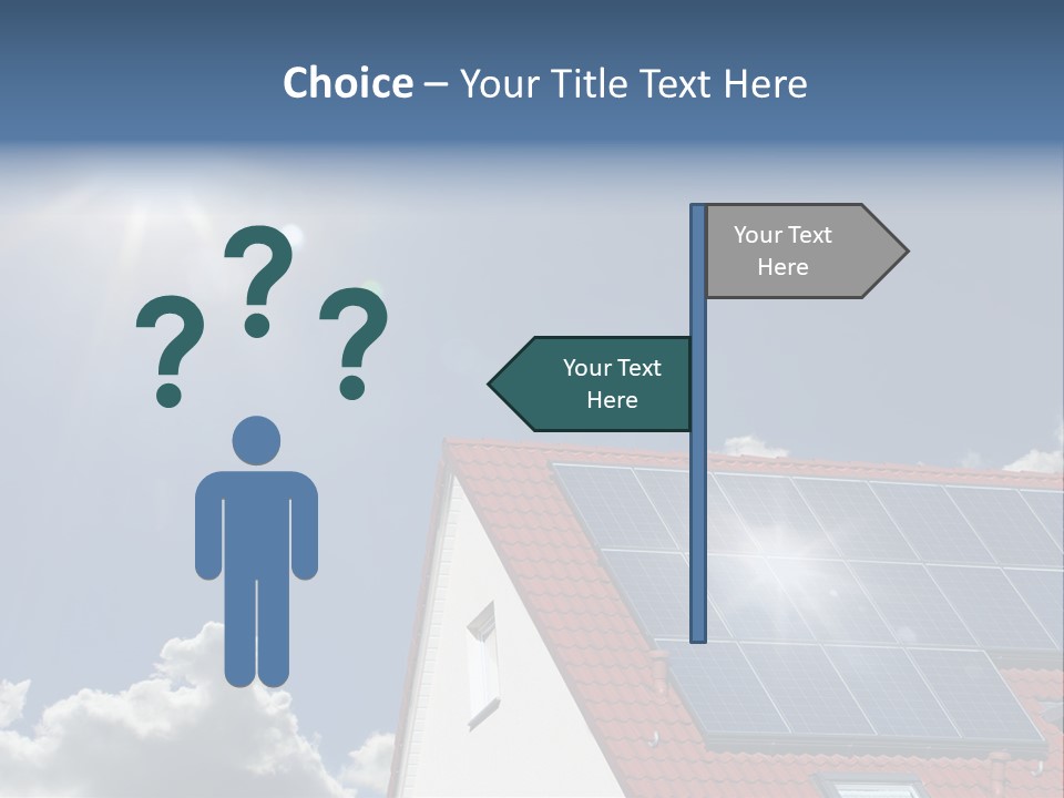 Pitched Building Clouds PowerPoint Template