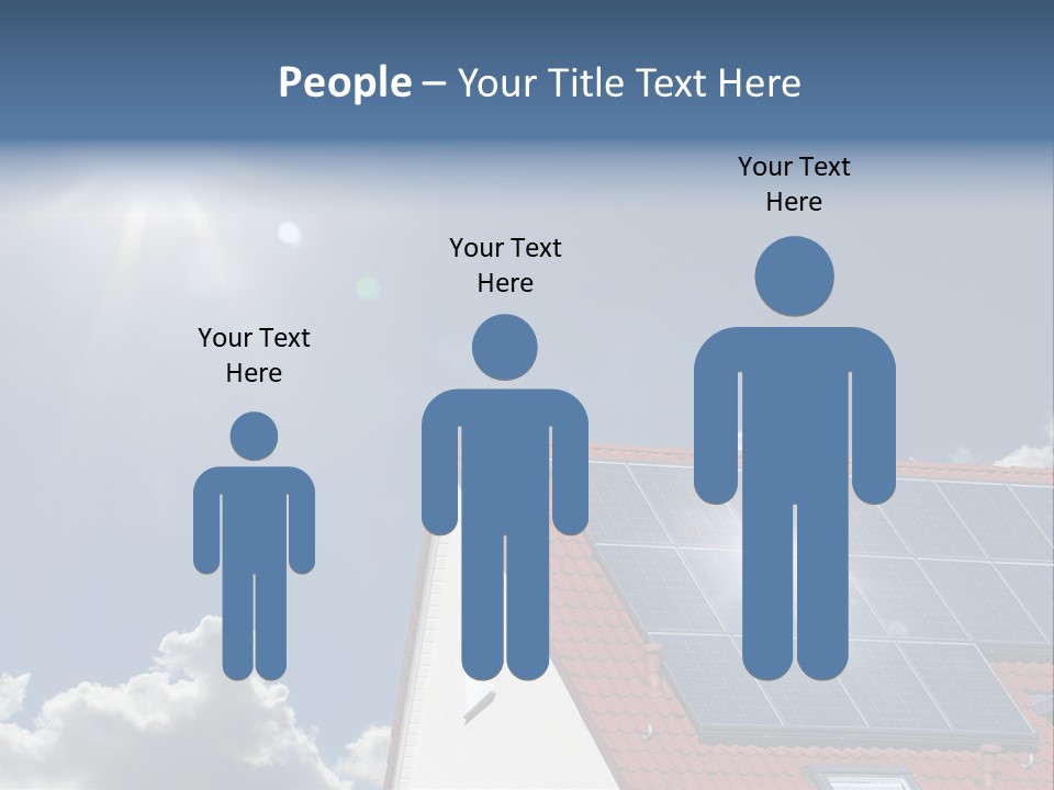 Pitched Building Clouds PowerPoint Template