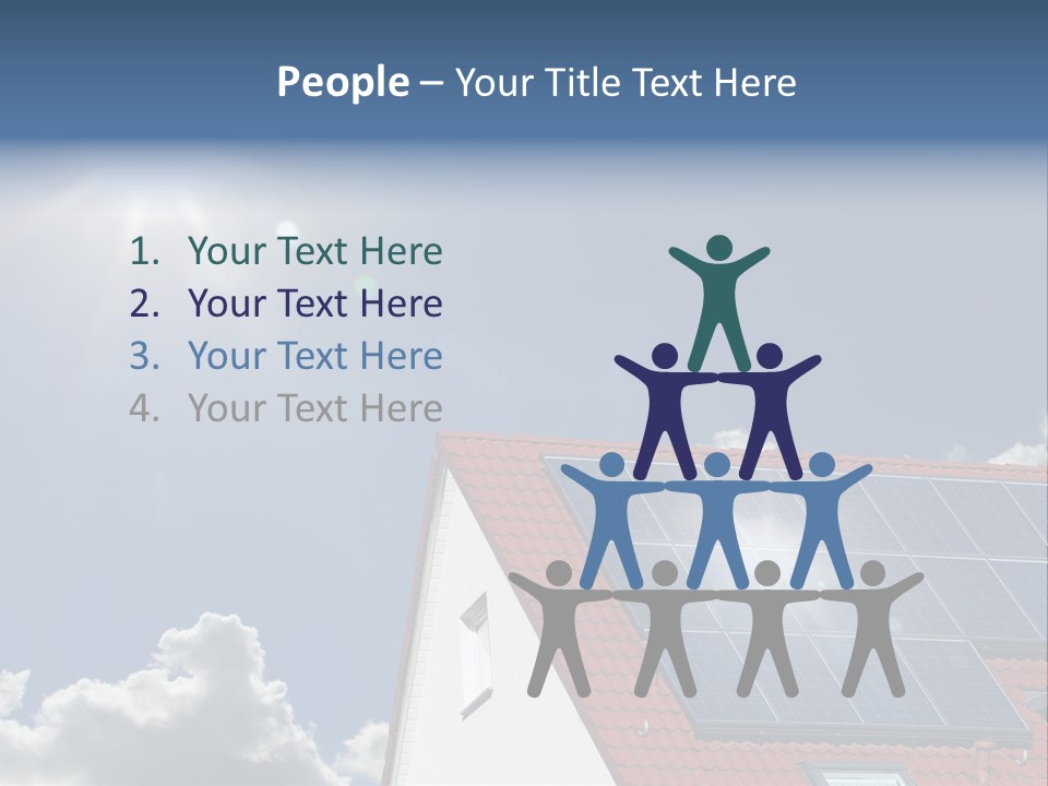 Pitched Building Clouds PowerPoint Template