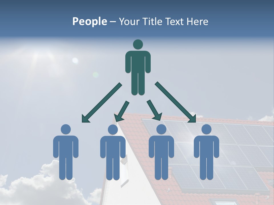 Pitched Building Clouds PowerPoint Template