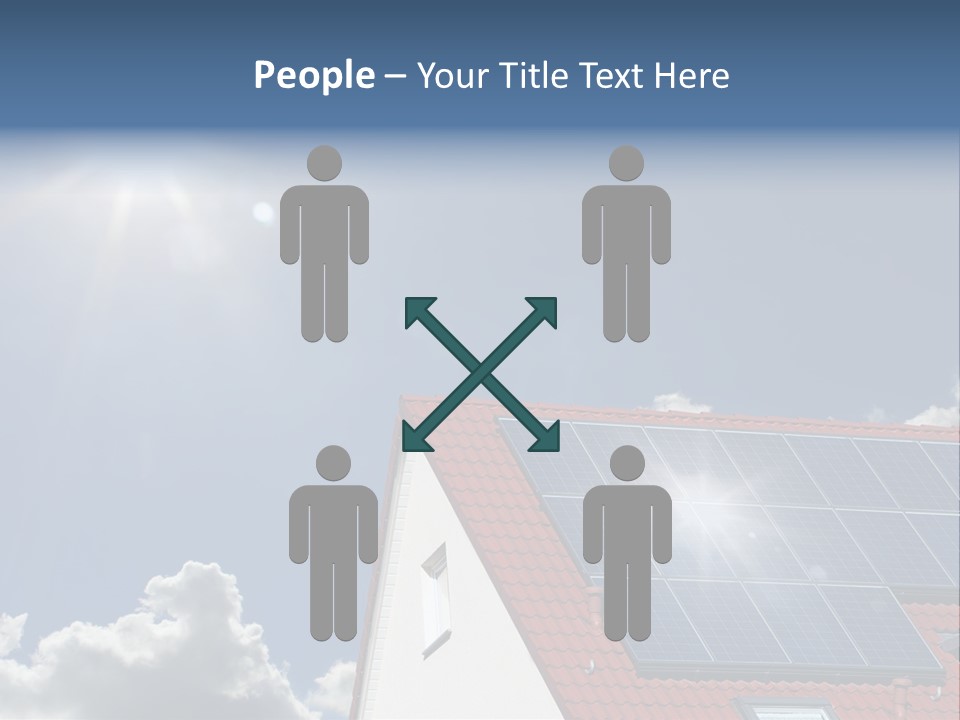 Pitched Building Clouds PowerPoint Template