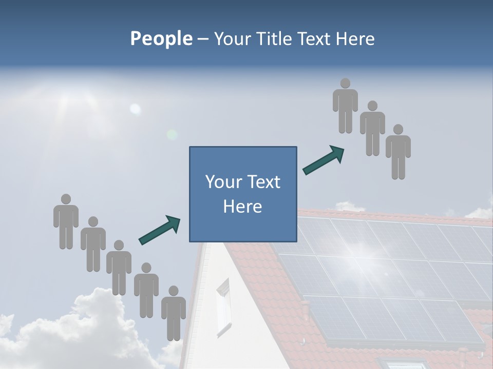 Pitched Building Clouds PowerPoint Template