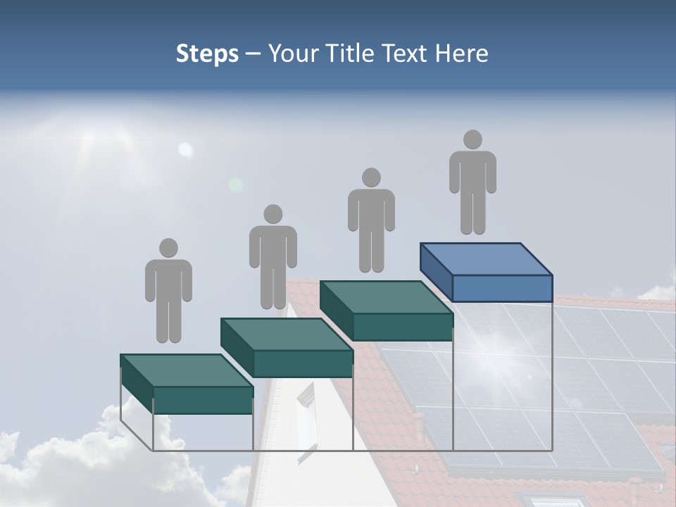 Pitched Building Clouds PowerPoint Template