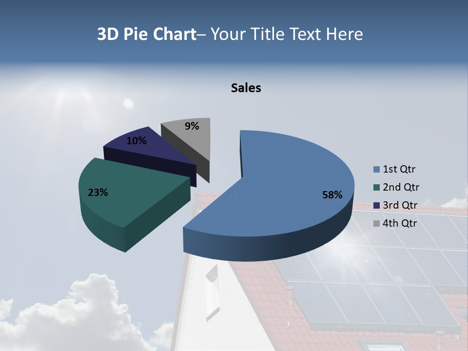 Pitched Building Clouds PowerPoint Template
