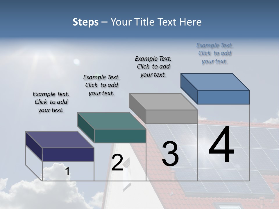 Pitched Building Clouds PowerPoint Template