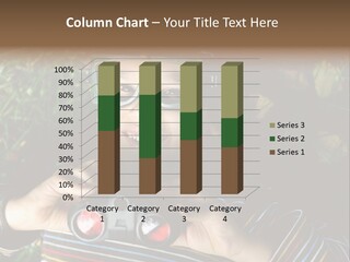 Small Looking Binocular PowerPoint Template