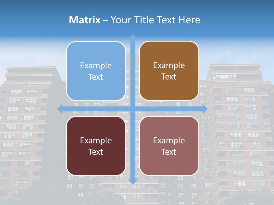 Complex Facade Housing PowerPoint Template