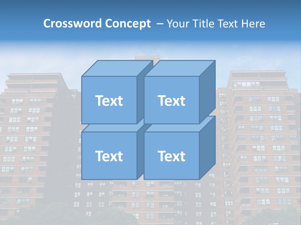 Complex Facade Housing PowerPoint Template