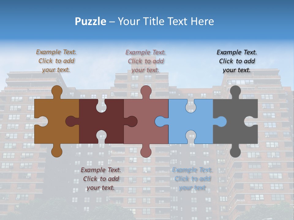 Complex Facade Housing PowerPoint Template