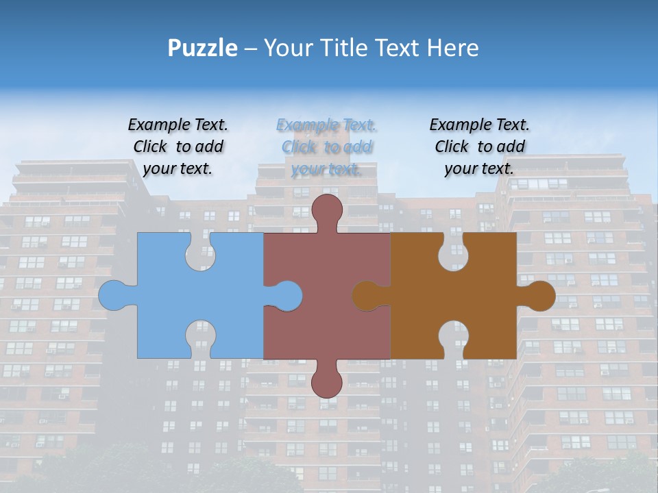 Complex Facade Housing PowerPoint Template
