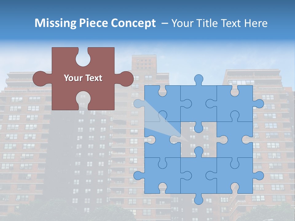 Complex Facade Housing PowerPoint Template
