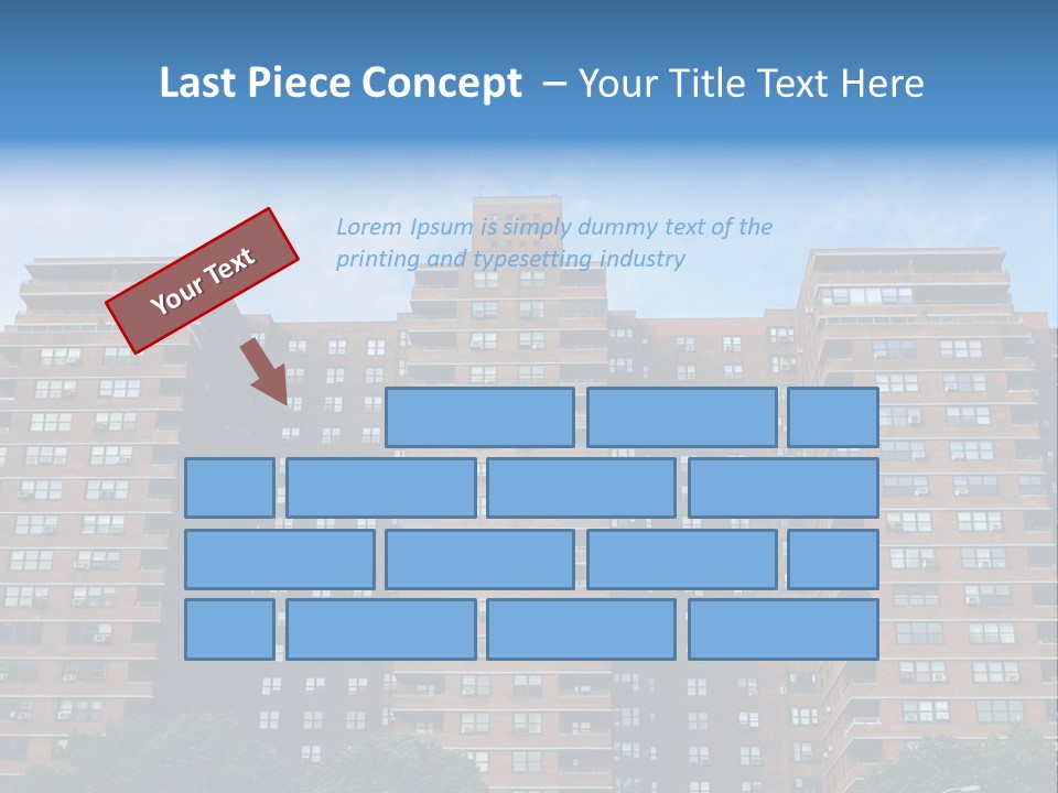 Complex Facade Housing PowerPoint Template
