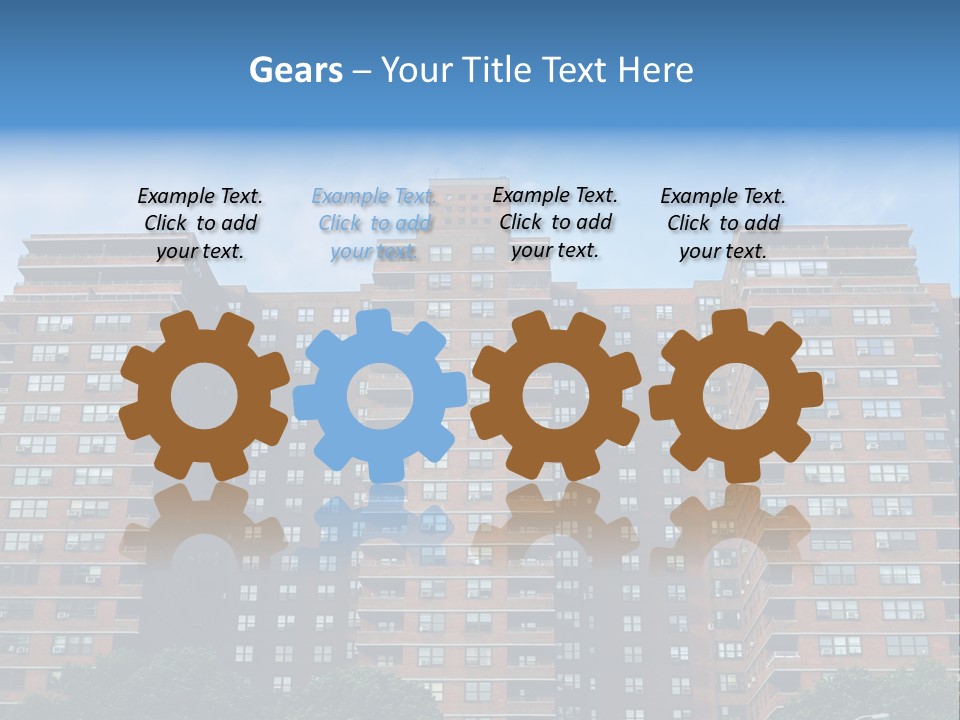 Complex Facade Housing PowerPoint Template