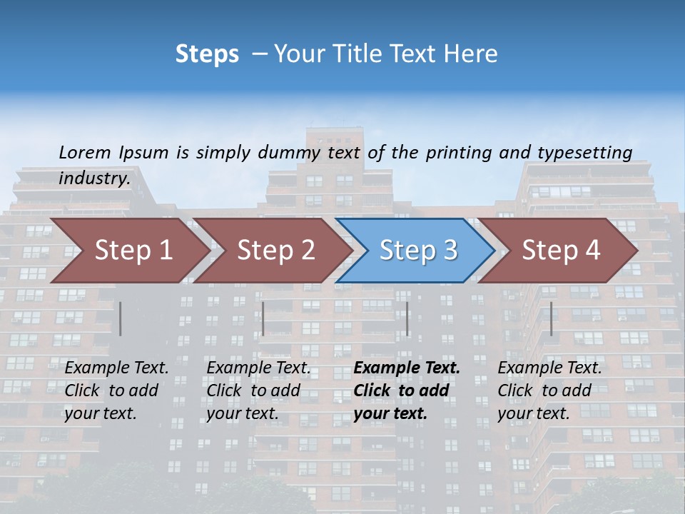 Complex Facade Housing PowerPoint Template