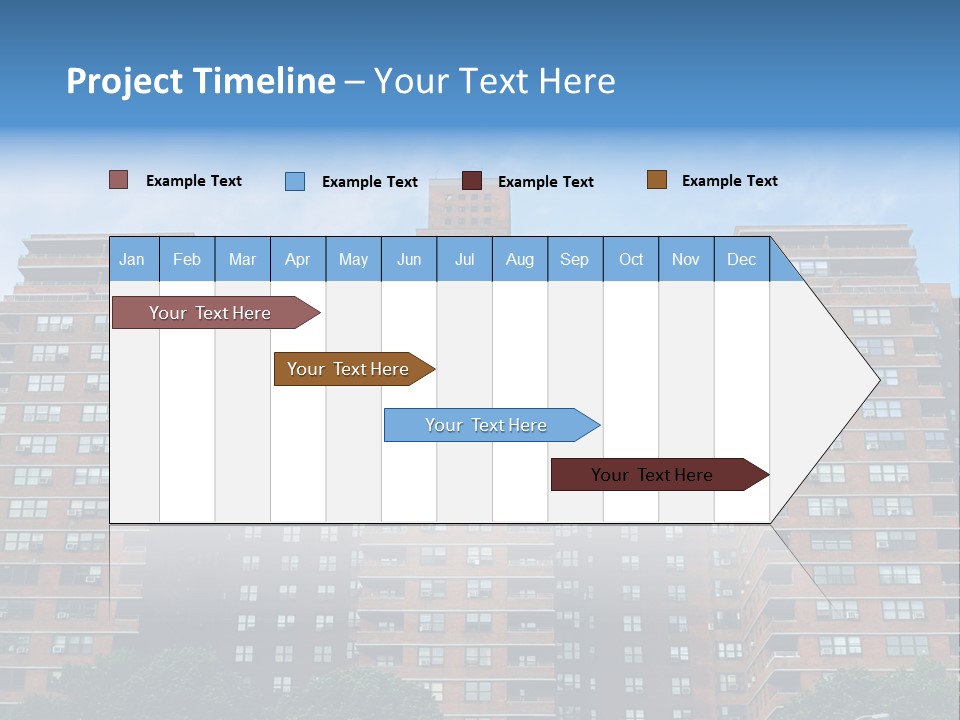 Complex Facade Housing PowerPoint Template