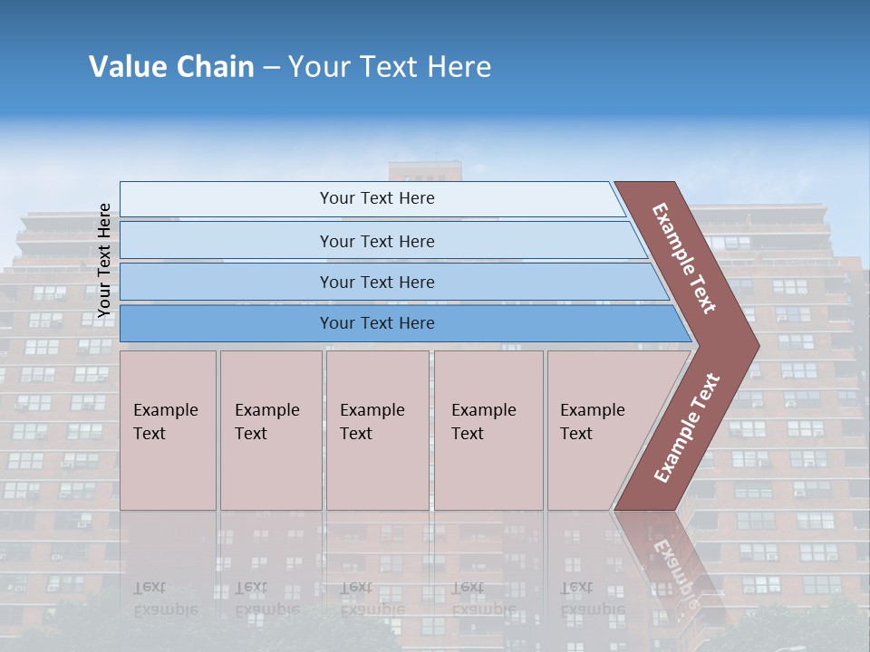 Complex Facade Housing PowerPoint Template