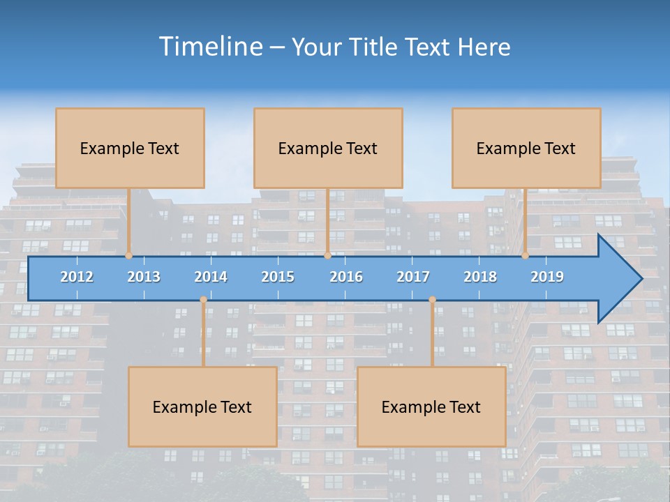 Complex Facade Housing PowerPoint Template