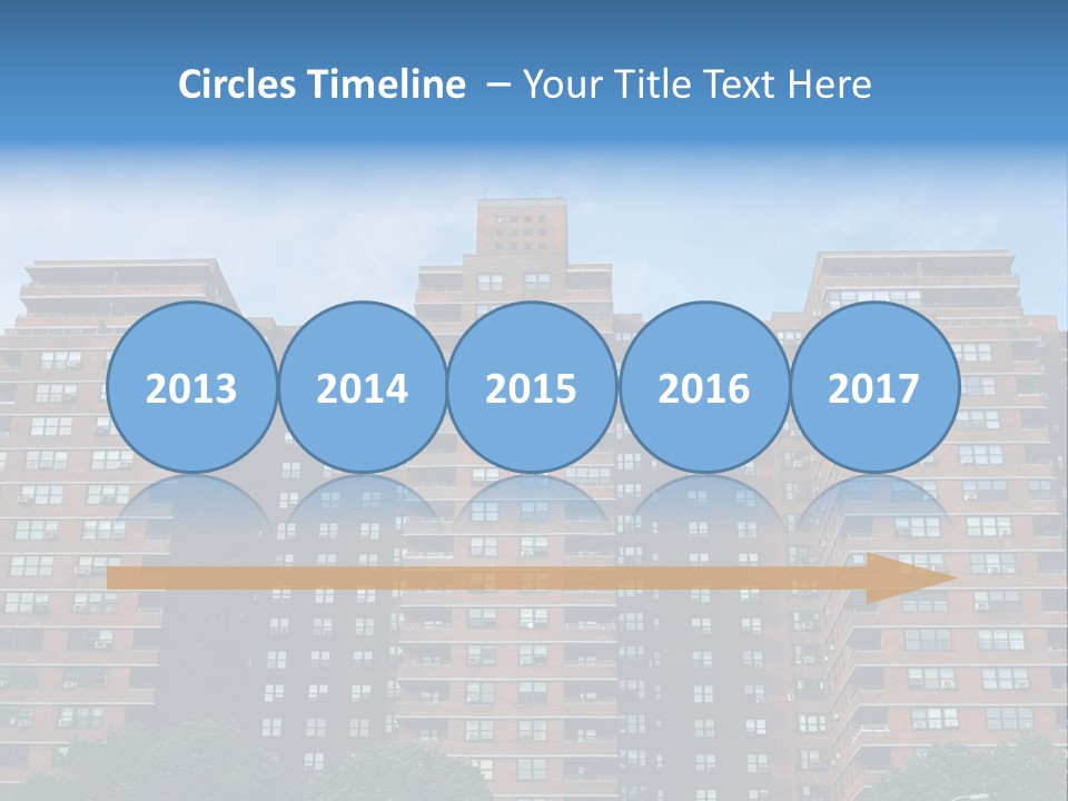Complex Facade Housing PowerPoint Template