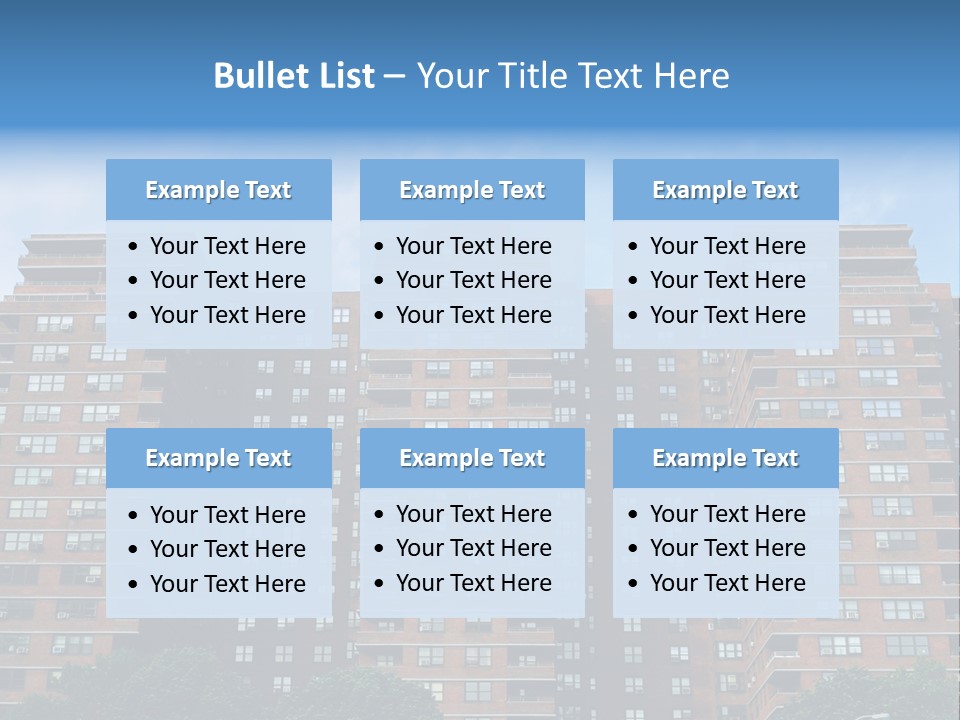 Complex Facade Housing PowerPoint Template